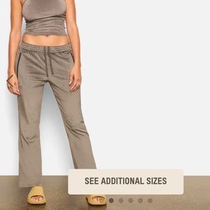 Skims Velour Track pants Gunmetal Size Small